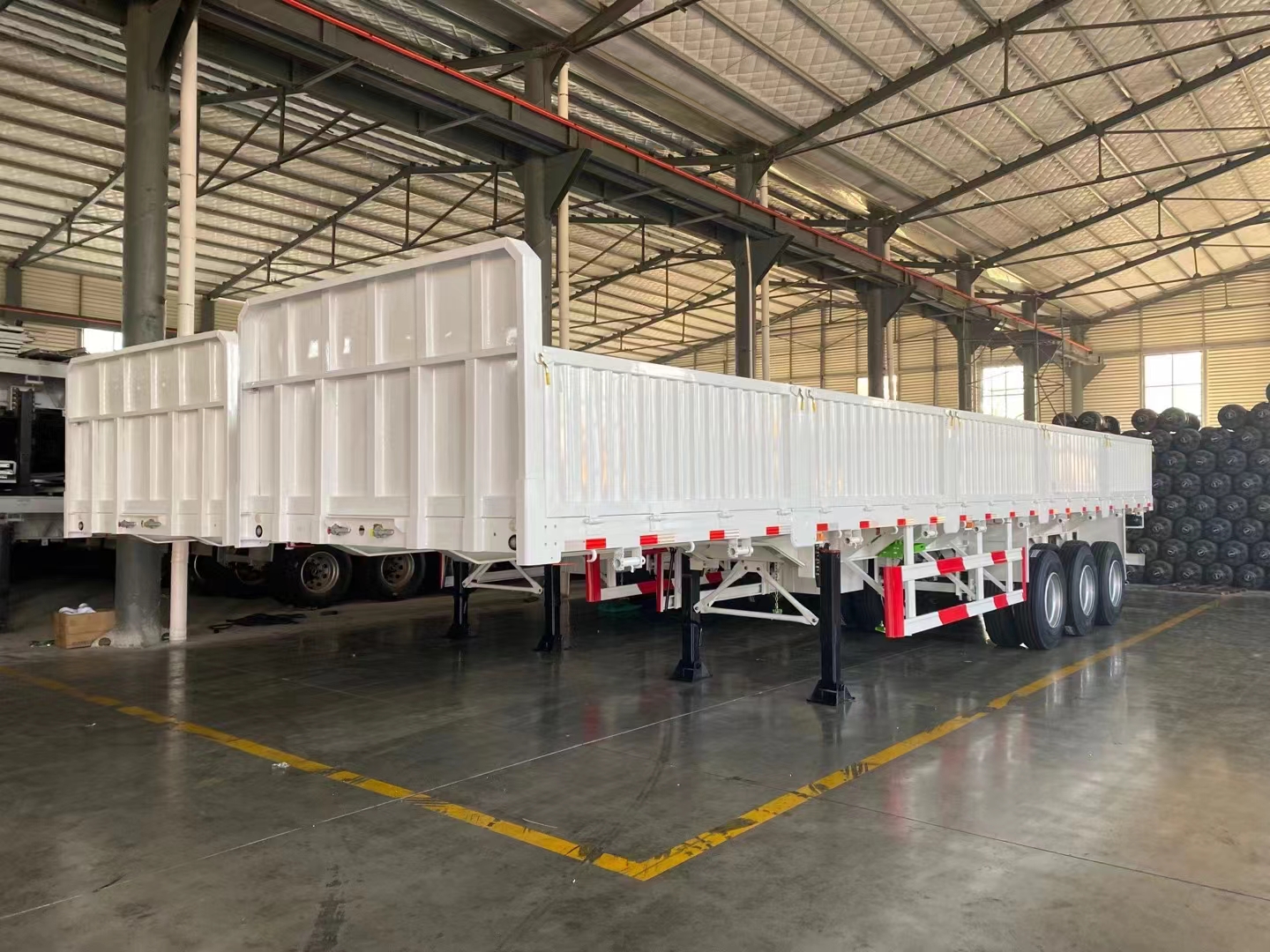 40ft 3 axes dropside semi- massa parati sunt ad partum in Africa terra