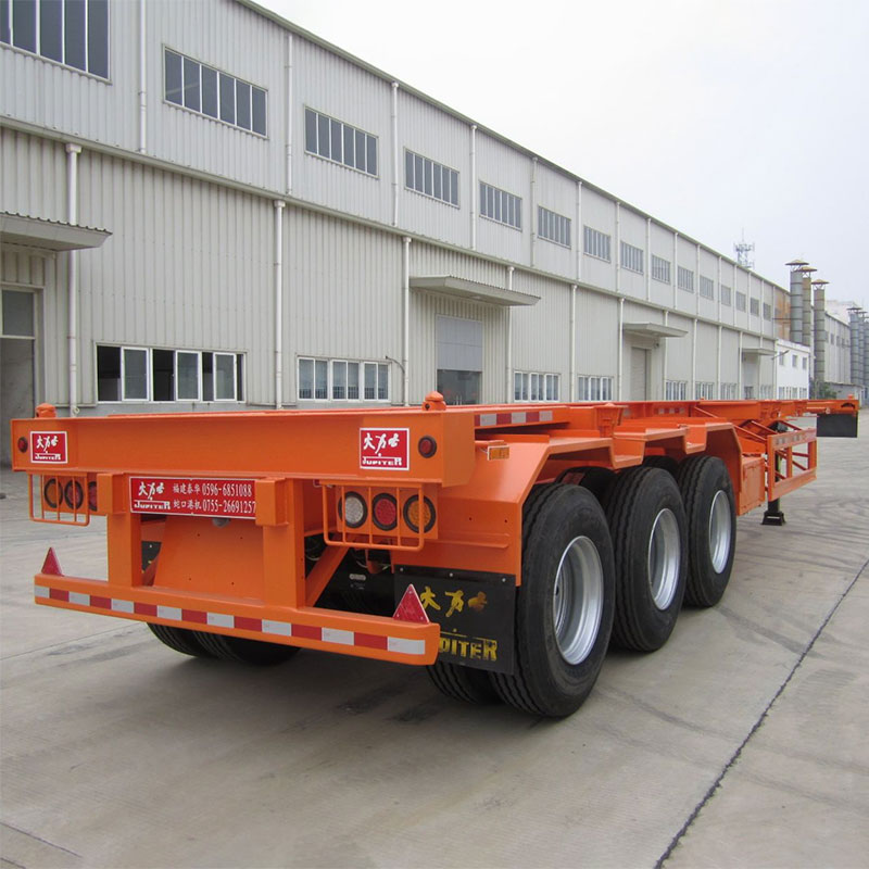 3 axes 40 pedes Ossa Semi Trailers cum rege JOST 3.5 inch pin