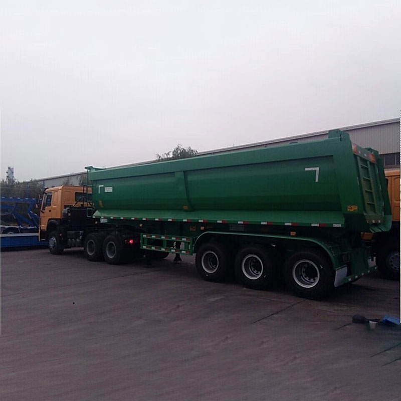 III axes Dump Semi trailers cum 35cbm facultatem