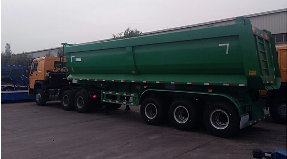 III axes Dump Semi trailers cum 35cbm facultatem