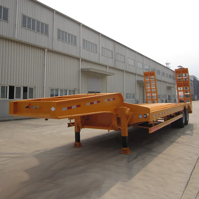 30-40 Tons II axes Lowbed Semi Video cum Audi Ramp