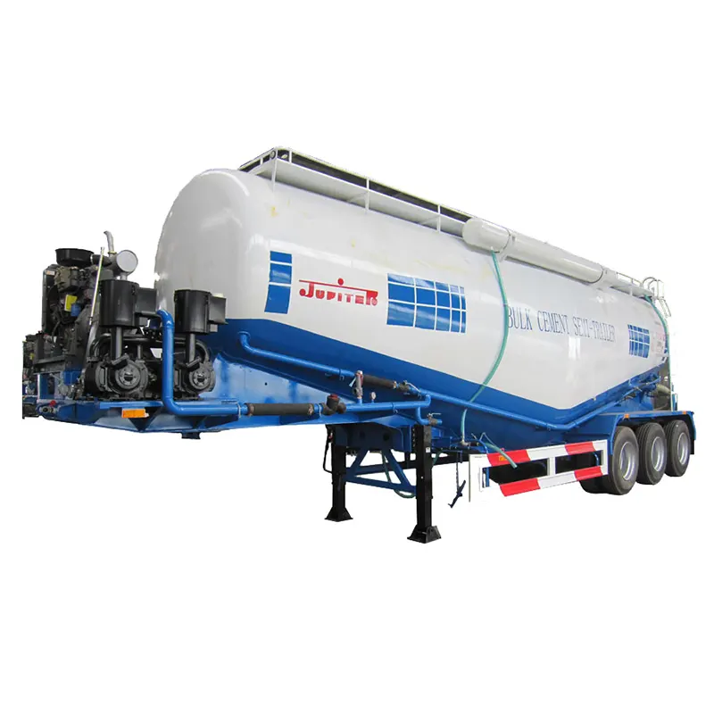 40cbm molem Coement lacus Semi Trailer cum Aeris Compressor