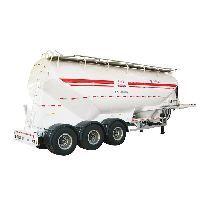 45cbm molem Cement Silo Tanker Semi Trailer V Type cum 42kw Power System